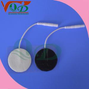 China O branco laminou o pano, o hydrogel da espuma e as almofadas condutoras 25 * 25mm do elétrodo do filme do carbono supplier