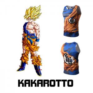 China 93.2% Polyester Custom Anime T Shirts Z Kakarotto Unisex Short Sleeve Tee For Kids / Youth supplier