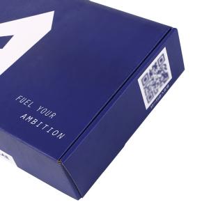 Gold stamping folding corrugated paper clothing packaging box