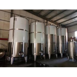 Single Wall 3mm Fruit Wine Fermentation Tank , Wine Fermenting Equipment