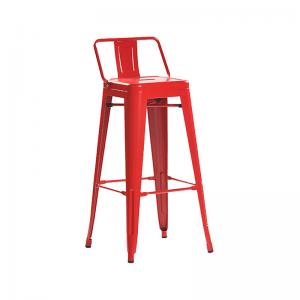 China Colorful Retro Metal Cafe High Bar Stools For Restaurant Bar Dining supplier