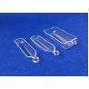China Barcos transparentes modificados para requisitos particulares 50ML de la combustión del cuarzo fundido con el anillo wholesale
