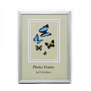 Simple Style Silver Photo Frames MFS-AL0007 , Decorative Metal Picture Frames