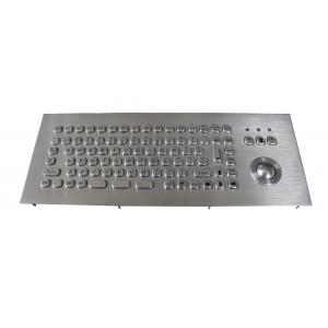 MINI 81 keys panel mount Industrial Keyboard With Trackball for information kiosk