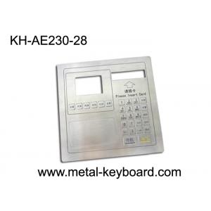 China Vandal proof Metal panel mount keypad ,  customizable industrial keypad supplier