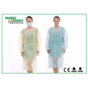 Disposable Nonwoven Polypropylene Isolation Gown With Elastic Wrist