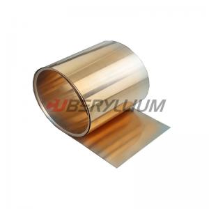 Qbe2 Beryllium Copper Strip 0.1mmx250mm Hard State Bright Surface