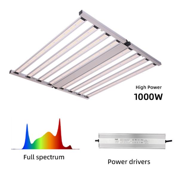Commercial Full Spectrum LED Grow Lights 1000W With 2800 Umol/M2/S And 2.8 Umol/J Vegetable LED Grow Lights Efficiency