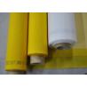 China 白および黄色の低い延長の単繊維ポリエステル スクリーンの印刷の網 wholesale
