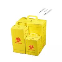 China Sharp Container Medical Consumables 5L Medical Biohazard Safety Cardboard Box on sale