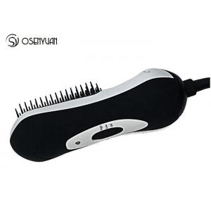 China Styling Tools Mini Home Hair Straightener , Infrared Hot Air Paddle Brush Comb supplier
