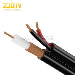 China CCTV Coaxial Cable RG59 B/U  0.58mm BC with 2 × 0.75mm2 CCA Power UV-PE Jacket supplier