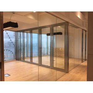 China Easy To Install Folding Office Room Separator Suitable Office Commercial Spaces Lightweight Practical Partition Screen wholesale