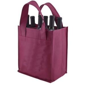 China Water Proof Reusable Wine Shopping Bags Non Woven 1 Bottles - 6 Bottles wholesale