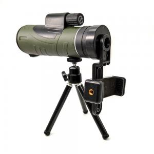 China Bird Watching 12x50 Monocular Cell Phone Mount With Quick Smartphone Holder supplier