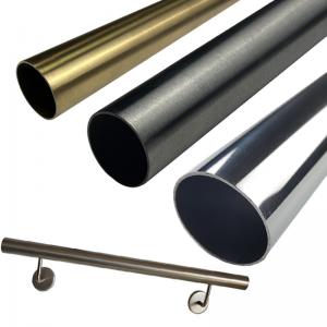 Modern Staircase Kit Ss201 304 316 Stainless Steel Handrail Pipe Round 33.7mm 38mm 40mm 42mm 44mm 50.8mm Diameter