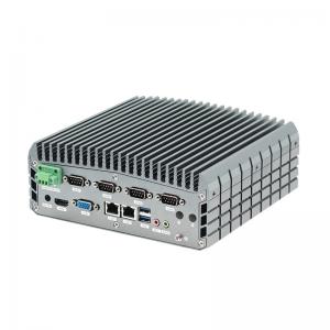 Win10 Fanless Industrial Mini PC With 6 Serial Ports 2LAN GPIO Ports 7th i3 i5 i7