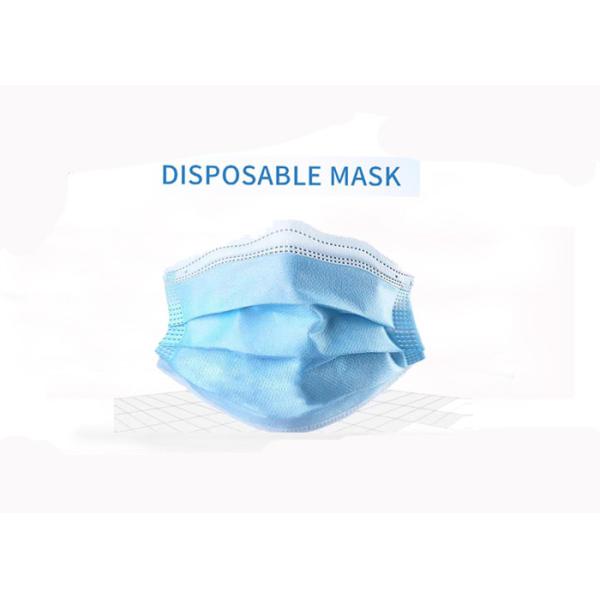 Protective Disposable Face Mask / Melt Blown 3 Ply Non Woven Face Mask