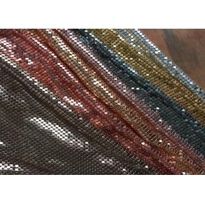 Splendent 4MM Square Metal Sequin Fabric Decoration For Dresses / Garment