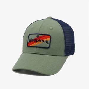 Fashion Cotton And Polyester Mesh 6 Panel Trucker Cap Embroidered Logo