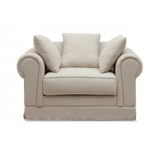 Sofá americano del seater de la obra clásica 1 de la tapicería de la tela del lino del estilo, sillón, sofá de la sala de estar