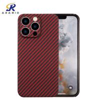 China Red Shockproof Carbon Aramid Fiber Case Mobile Phone Cover For IPhone 13 Pro on sale