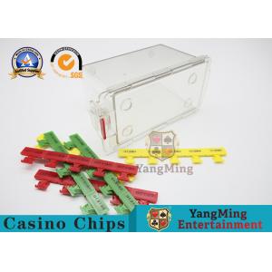 Custom Coded Lock Buckle Poker Pin Card Box ABS Plastic Material