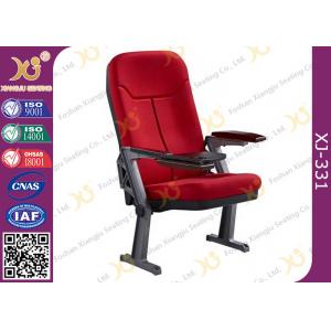 China Foldable Aluminum Leg Auditorium Seating Chairs Tip Up Seat With ABS Tablet supplier