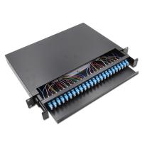 China ODF 24 Port Fiber Optic Patch Panel Enclosure Box 24Core Drawer Joint on sale