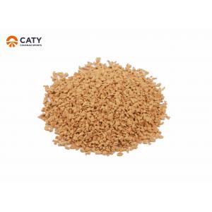 Anti Slip Recycled Rubber Granules Khaki Color For Sports Area