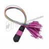 China Hytrel Material OM4 0.9mm MTP MPO Breakout Cable With Mini Boot wholesale