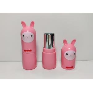 No Spill 3g Pink lip balm Empty Lipstick Tubes For Cosmetics