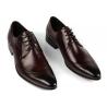 China Mens Full Grain Leather Shoes Stylish Brogue Design Men Pointed Formal Dress Shoes wholesale