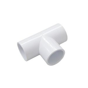 China Socket Sanitary 1 1/2 Plastic Slip PVC Tee Fittings , 3 Way Pipe Connector supplier
