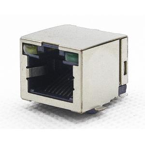 China 1x1 Port 8P8C SMT RJ45 Jack / Surface Mount Network Jack With LEDs TM5JS811EX115 supplier