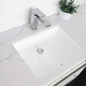 Stains Resistant Ada Bathroom Sink 17" Rectangular Undermount Bathroom Sink 500mm