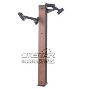 China wood outdoor fitness chest press machine chest exercise equipment for old people supplier