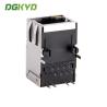 China 10/100 BASE Single Port RJ45 Magnetics Connector Ethernet Modular Jack Customized KRJ-256SHGYENL wholesale