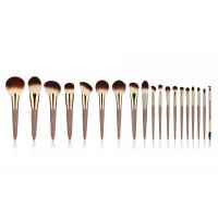 China Vonira Beauty 19 Pieces Synthetic Makeup Brushes With Matte Wood Handle on sale