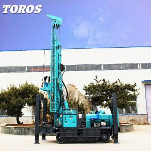 China YUCHAI Engine Diesel Powered 300mm Water Well Drilling Rig 7000kg Weight supplier