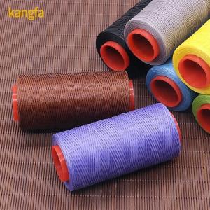 China 150d 0.8mm 30m Flat Waxed Polyester Thread for Bag Sewing 100% Polyester DIY Wax Cord supplier