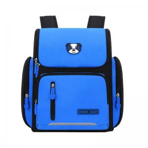 China Primary Leather School Backpacks Boys Girls Kids Orthopedic Mochila 42*32*20cm supplier