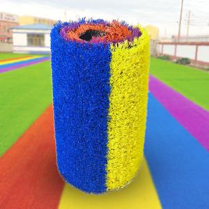 China Plastic Playground Flooring Mats 50mm , Artificial Grass Floor Mat supplier
