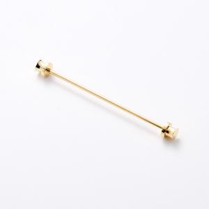 Average Yellow Custom Metal Accessories Collar Pin for Luxury Men's Suit Collection