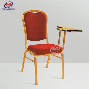 Red Fabric Metal Hotel Banquet Chair Upholstered Dining Room Chairs