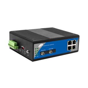 China Industrial Cascading Fiber Optical Switch 10/100/1000Mbps 4 POE Ethernet and 2 Optical Ports supplier