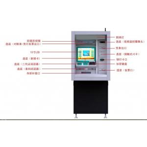 China Wall Mounted Touch Screen ATM Kiosk machine With Cash / Coin Deposits supplier