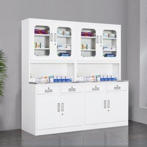 China Cold Rolled Steel Pharmacy Display Cabinet Electrostatic Spraying supplier