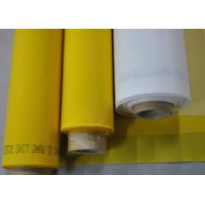 China White Screen Printing Mesh , 54 Count Monofilament Polyester Mesh Width Custom wholesale