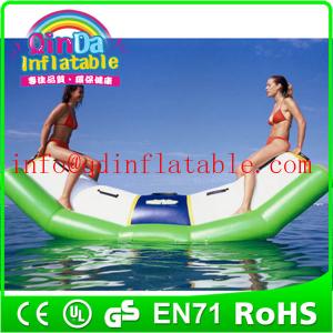 China water amusement park custom inflatable water teetertotter toy seesaw for water fun supplier